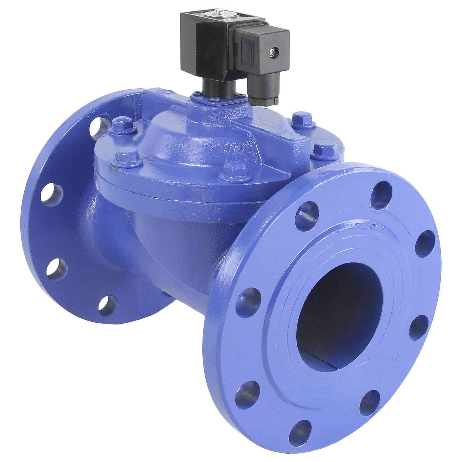 Two way normally closed indirect acting electric solenoid valve Elephant VSF-602N-PU-NC NBR 24V, body material - cast iron, seal - NBR