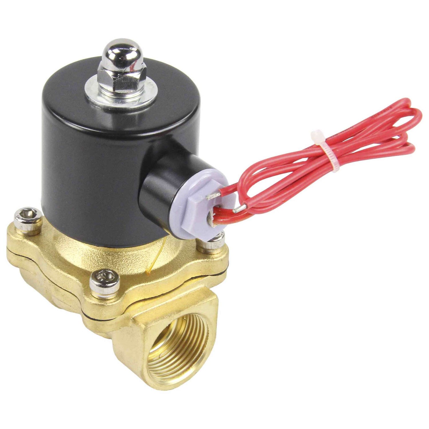 Two way normally closed direct acting electric solenoid valve Elephant VS2W-100N-NC NBR 24V, body material - brass, seal - NBR