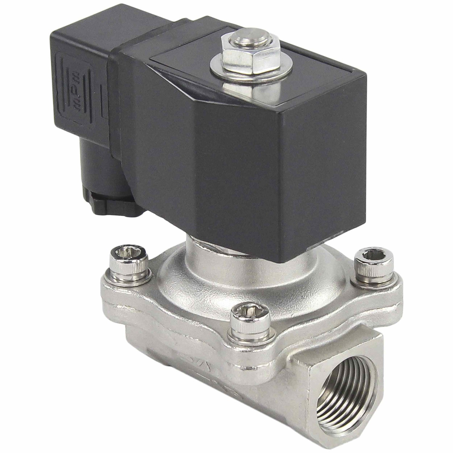 Two way normally closed direct acting electric solenoid valve Elephant VS2W-201N-NC NBR 220V, body material - stainless steel AISI 304, seal - NBR