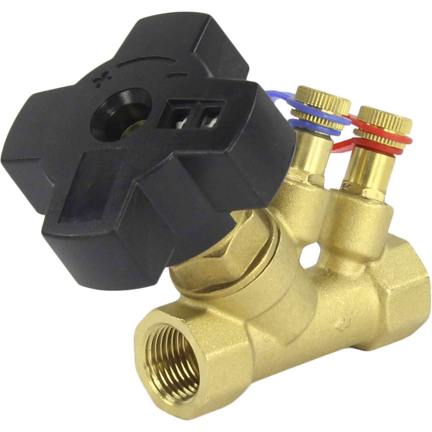Static balancing valve Elephant VB0000P-T 16 bar brass, Threaded connection