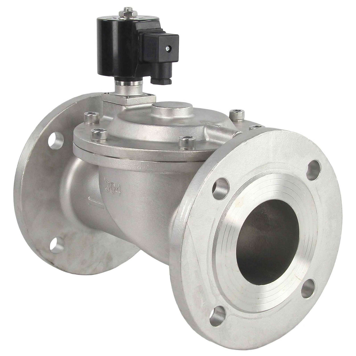 Two way normally closed indirect acting electric solenoid valve Elephant VSF-601N-PU-NC NBR 24V, body material - stainless steel AISI 304, seal - NBR