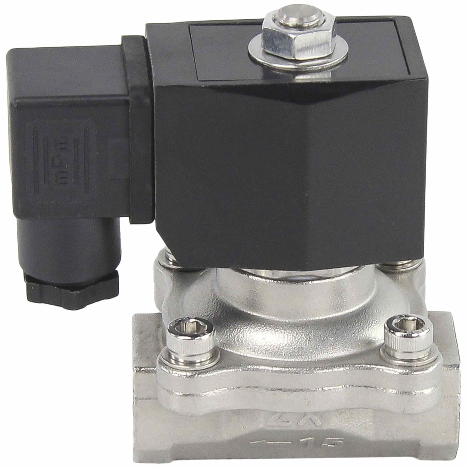 Two way normally closed direct acting electric solenoid valve Elephant VS2W-201E-NC EPDM 220V, body material - stainless steel AISI 304, seal - EPDM