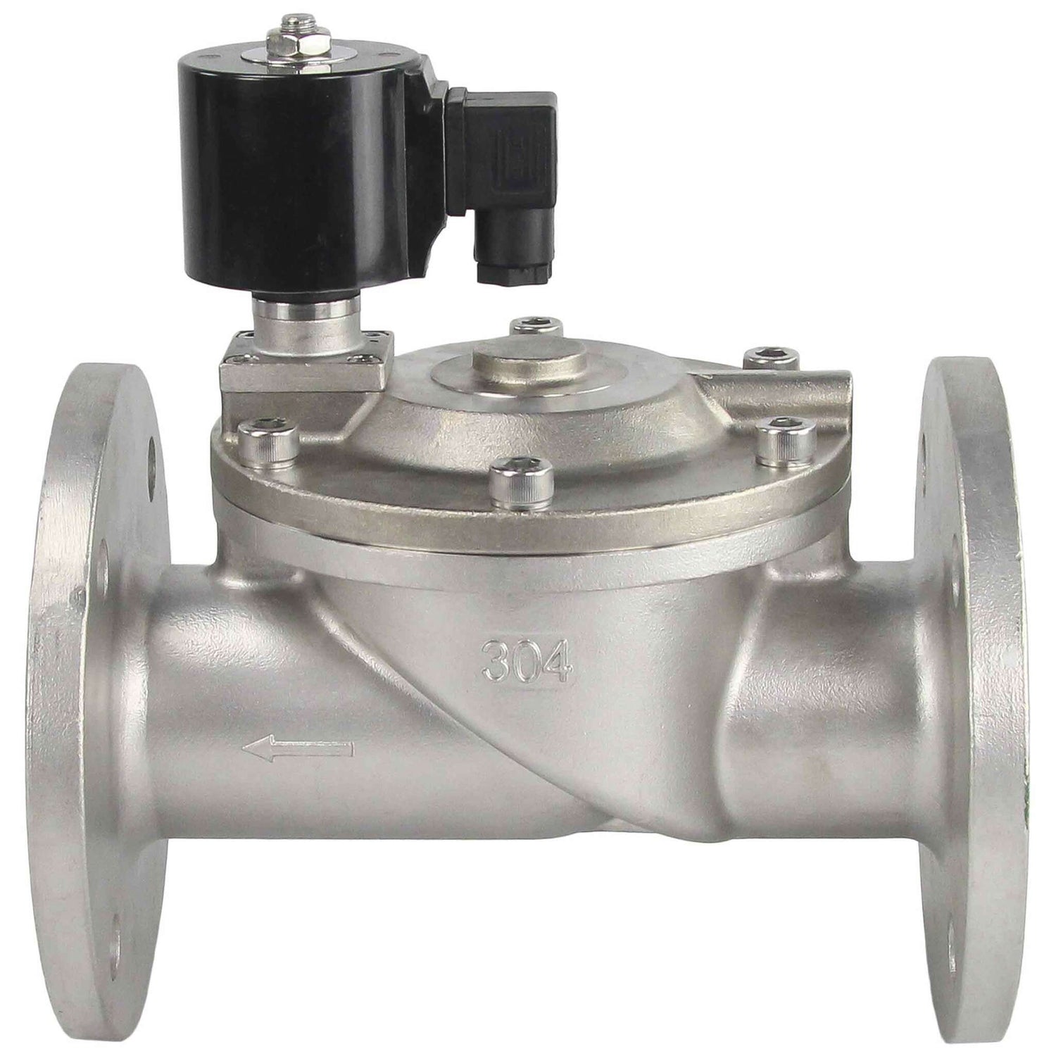Two way normally closed indirect acting electric solenoid valve Elephant VSF-601N-PU-NC NBR 220V, body material - stainless steel AISI 304, seal - NBR