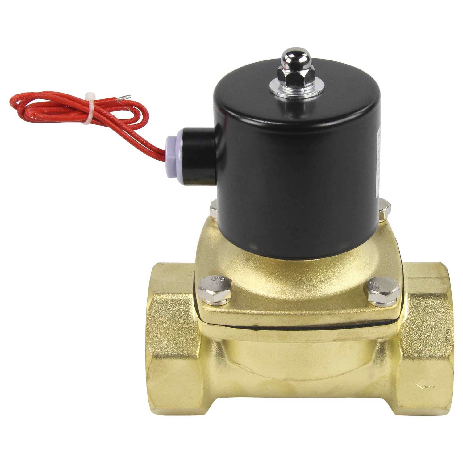 Two way normally closed direct acting electric solenoid valve Elephant VS2W-100E-NC EPDM 24V, body material - brass, seal - EPDM