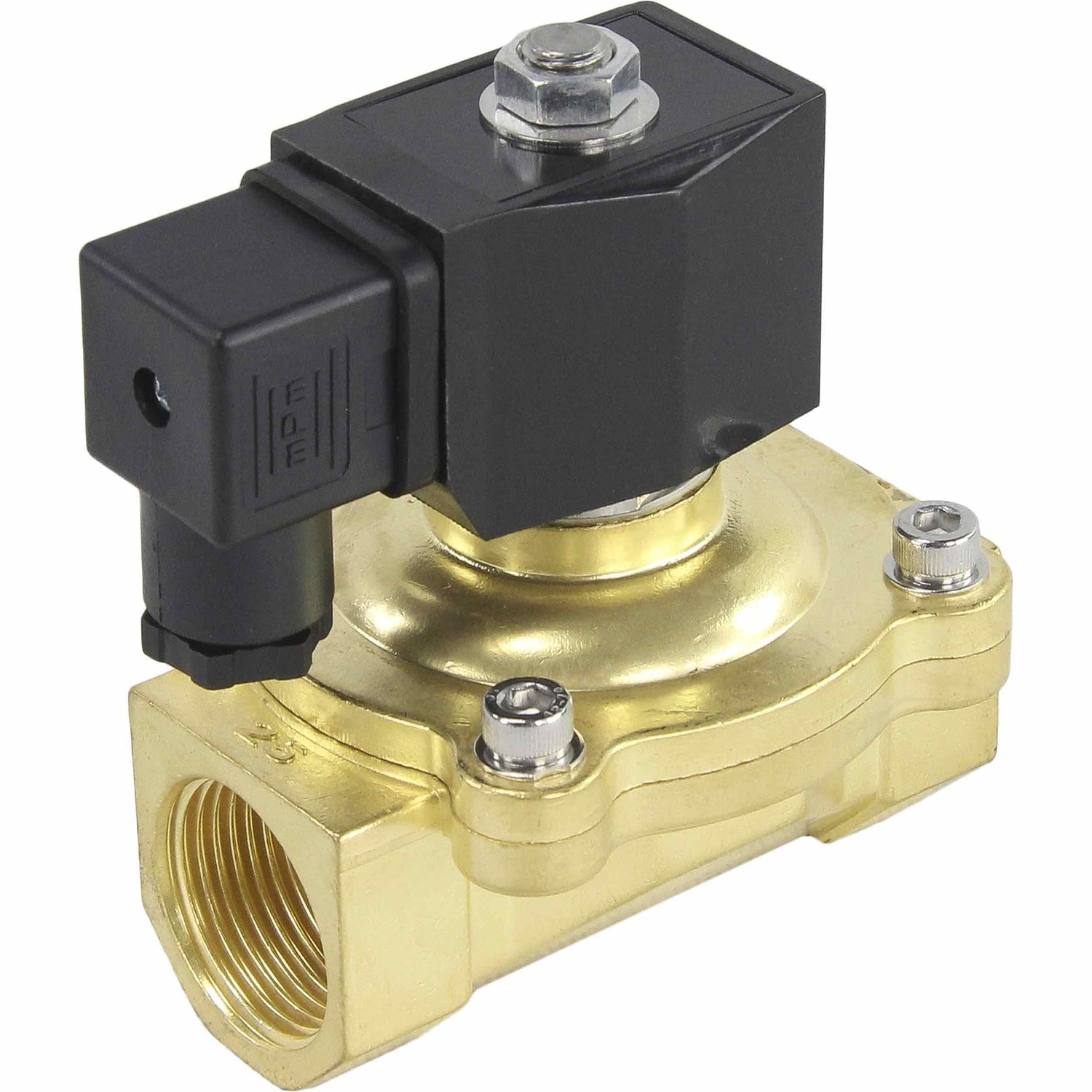 Two way normally closed direct acting electric solenoid valve Elephant VS2W-200V-NC VITON 24V, body material - brass, seal - Viton