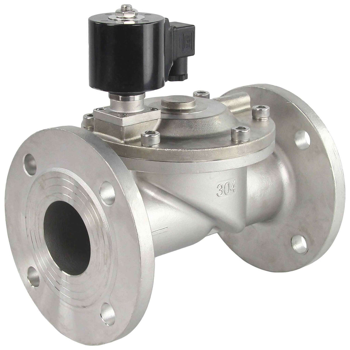 Two way normally closed indirect acting electric solenoid valve Elephant VSF-601N-PU-NC NBR 220V, body material - stainless steel AISI 304, seal - NBR