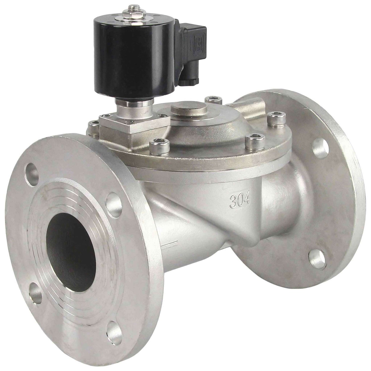 Two way normally closed indirect acting electric solenoid valve Elephant VSF-601N-PU-NC NBR 220V, body material - stainless steel AISI 304, seal - NBR