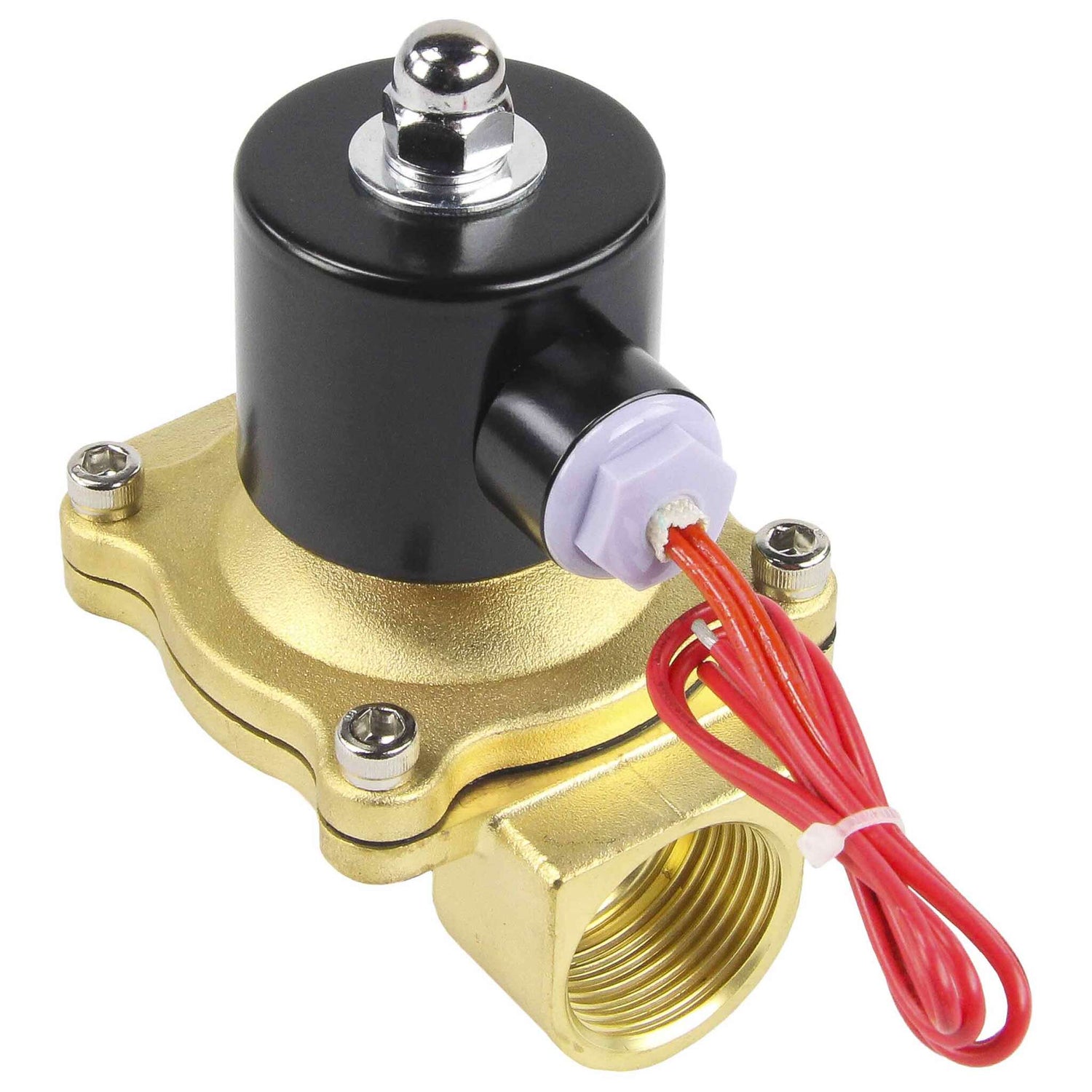 Two way normally closed direct acting electric solenoid valve Elephant VS2W-100N-NC NBR 220V, body material - brass, seal - NBR