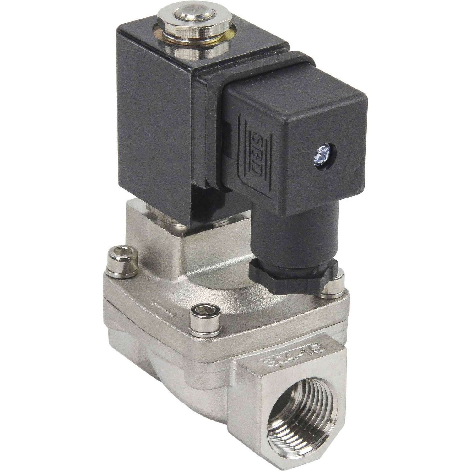 Solenoid valves Elephant VS431-NT-NC-220VAC DN10-50 10 bar 304 steel housing, pilot action, threaded, normally closed, seal NBR, 220V coil