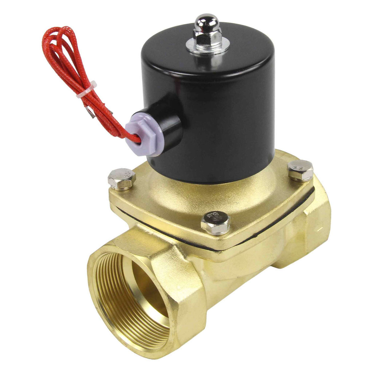 Two way normally closed direct acting electric solenoid valve Elephant VS2W-100E-NC EPDM 24V, body material - brass, seal - EPDM