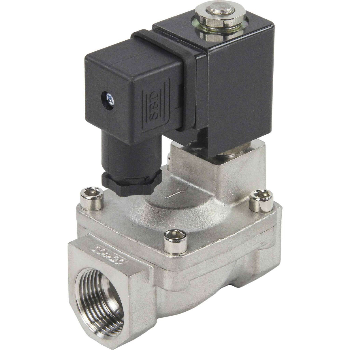 Solenoid valves Elephant VS431-ET-NC-24VDC DN10-50 10 bar 304 steel housing, pilot action, threaded, normally closed, seal EPDM, 24V coil