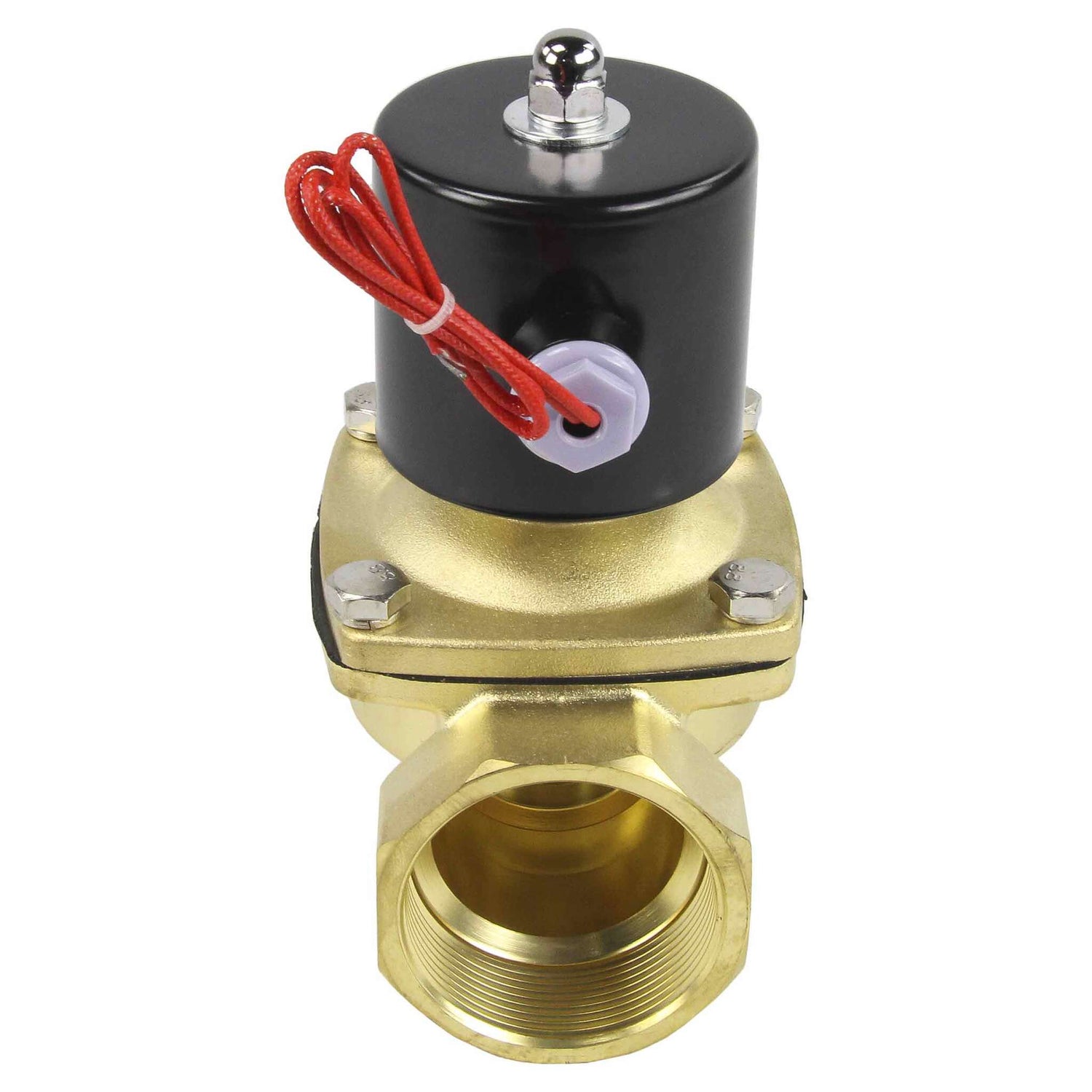 Two way normally closed direct acting electric solenoid valve Elephant VS2W-100E-NC EPDM 24V, body material - brass, seal - EPDM