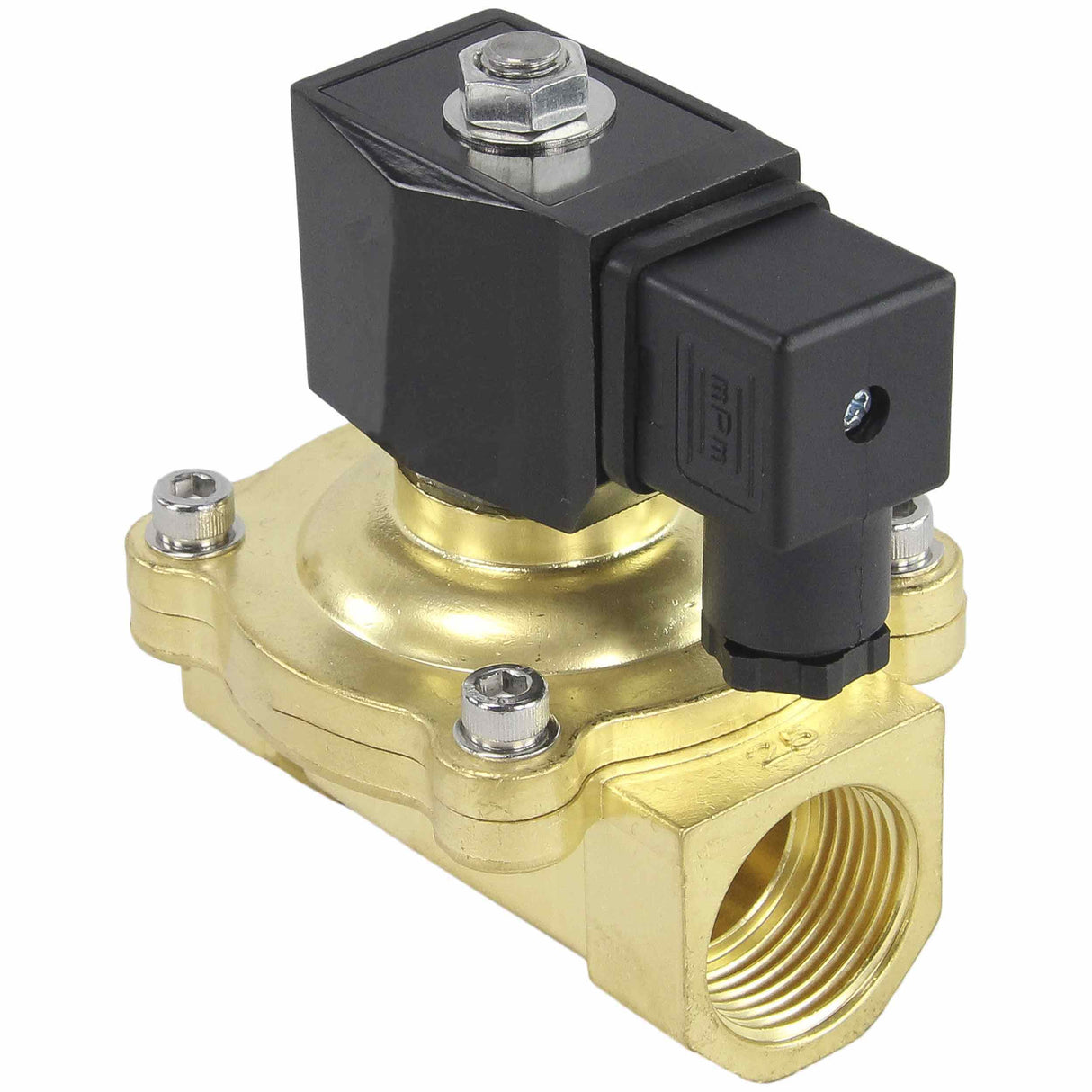 Two way normally closed direct acting electric solenoid valve Elephant VS2W-200E-NC EPDM 24V, body material - brass, seal - EPDM