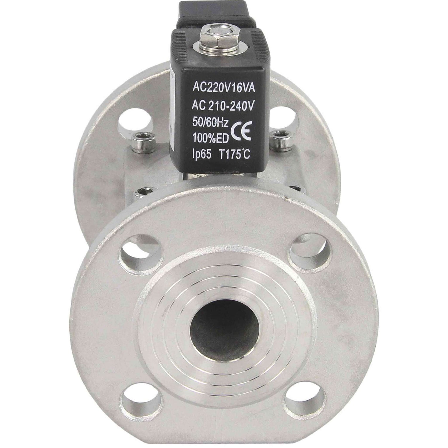 Two way normally closed indirect acting electric solenoid valve Elephant VSF-601E-PU-NC EPDM 220V, body material - stainless steel AISI 304, seal - EPDM