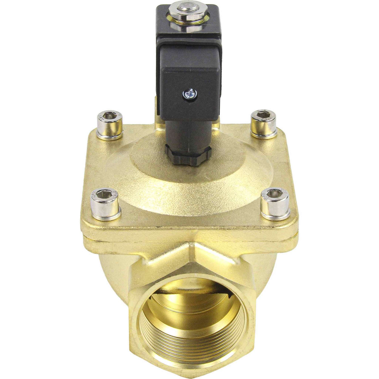 Solenoid valves Elephant VS400-VT-NC-220VAC DN10-50 10 bar body - brass, pilot action, threaded, normally closed, seal VITON, 220V coil