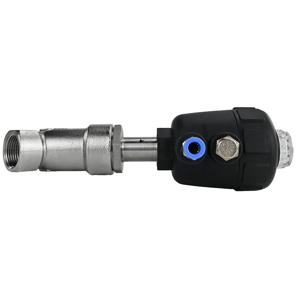 Pneumatic valve Elephant VS324PV-T-1PNC 25 bar, body material - stainless steel CF8M, threaded, Y-shaped