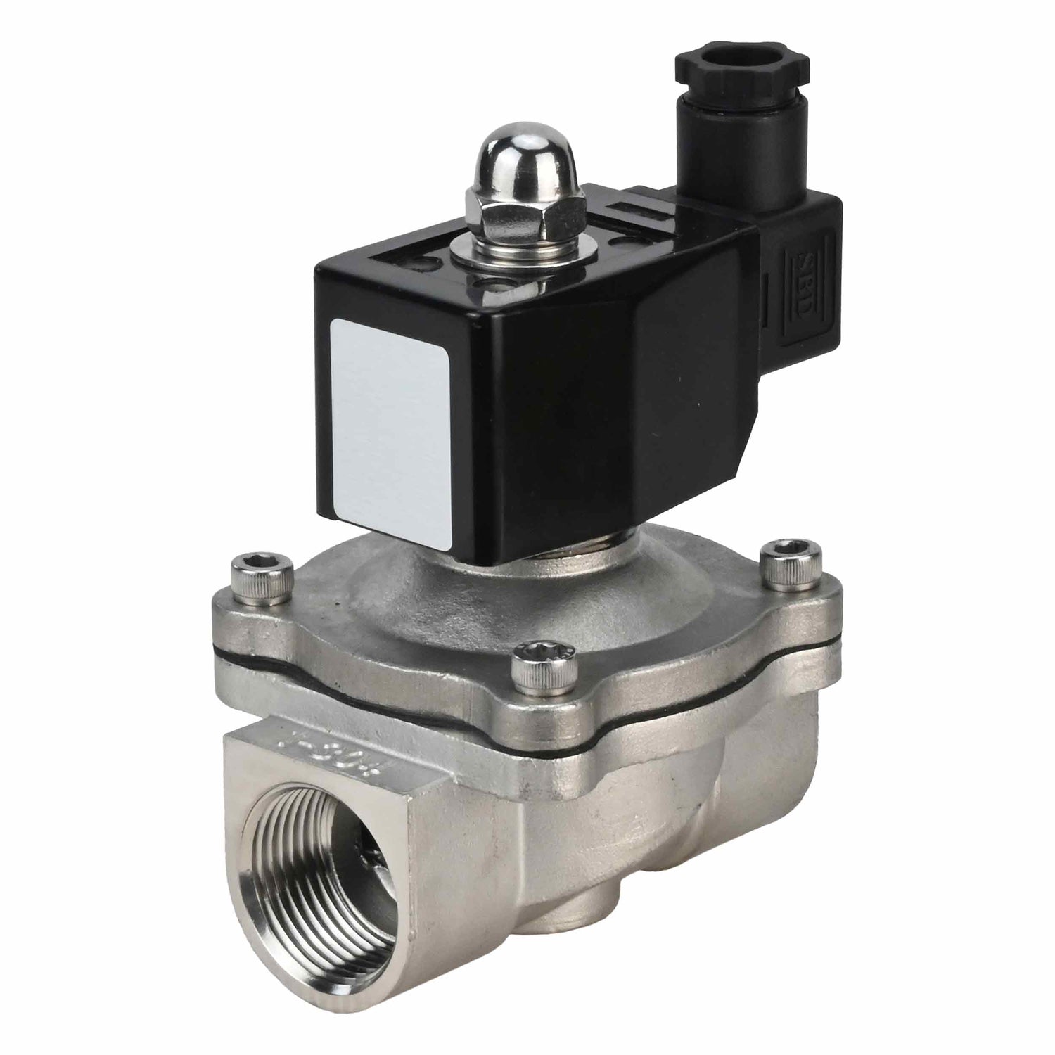 Two way normally closed direct acting electric solenoid valve Elephant VS3W-301E-NC EPDM 220V, body material - stainless steel AISI 304, seal - EPDM