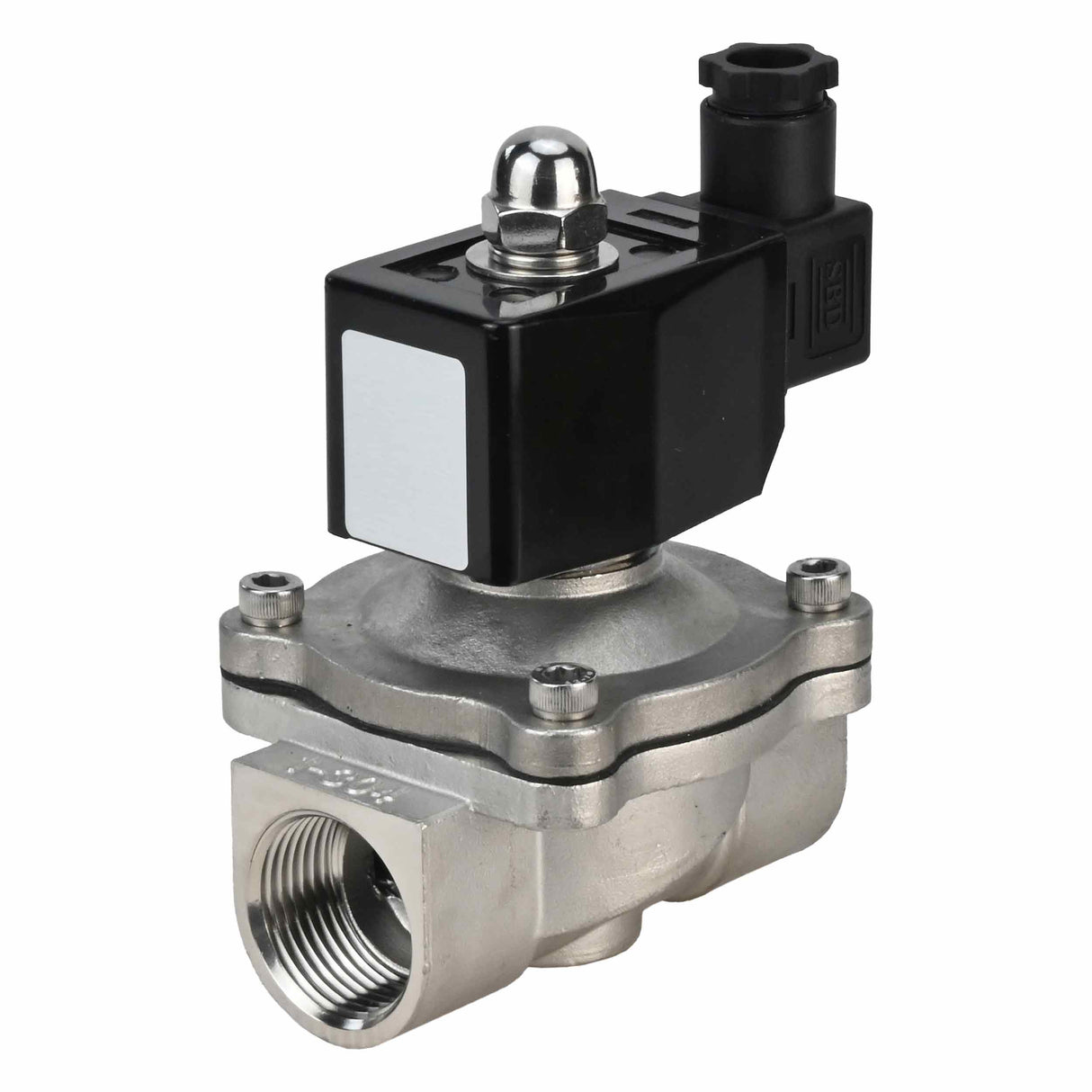 Two way normally open direct acting electric solenoid valve Elephant VS2W-301E-NO EPDM 24V, body material - stainless steel AISI 304, seal - EPDM