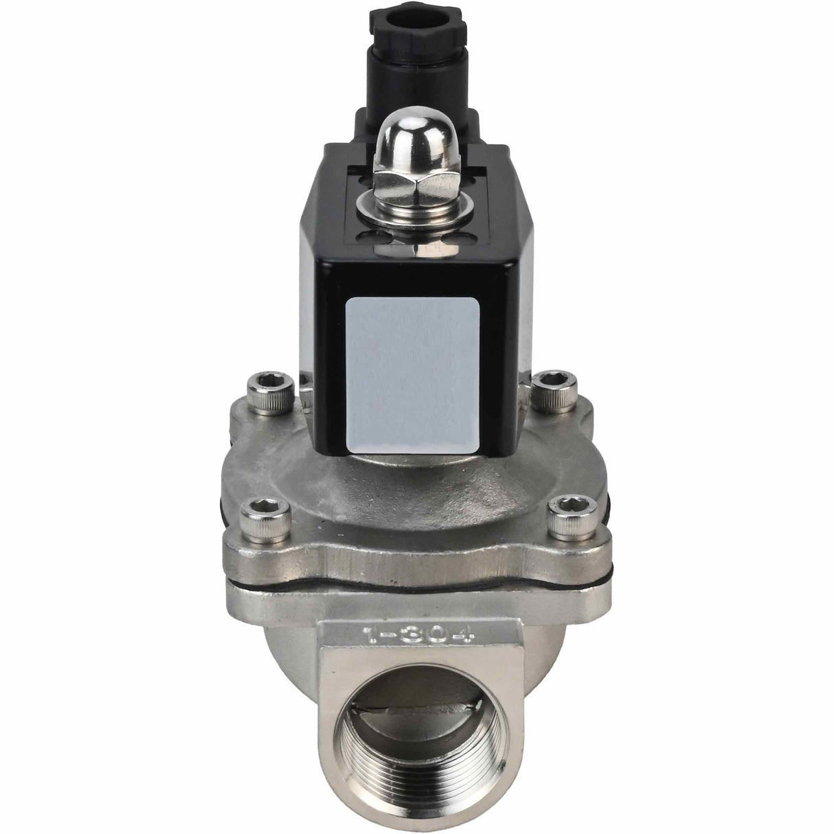 Two way normally closed direct acting electric solenoid valve Elephant VS2W-301V-NC VITON 220V, body material - stainless steel AISI 304, seal - Viton