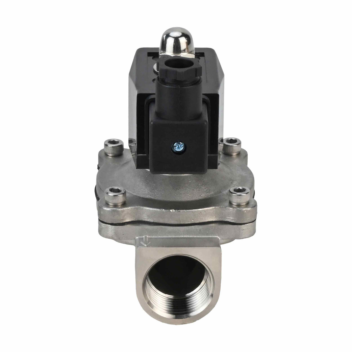 Two way normally closed direct acting electric solenoid valve Elephant VS2W-301V-NC VITON 220V, body material - stainless steel AISI 304, seal - Viton