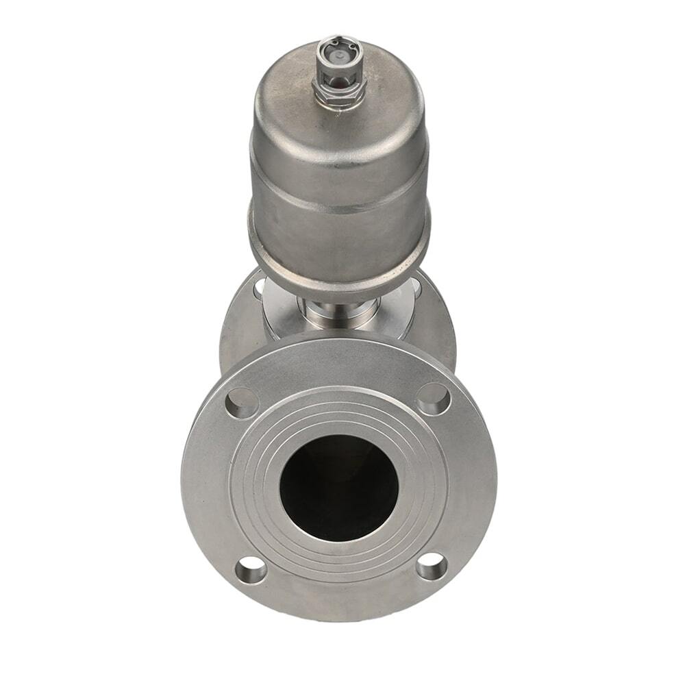 Pneumatic valve Elephant VS3232PV-F-1PNC 16 bar, body material - stainless steel AISI 316, flanged, Y-shaped