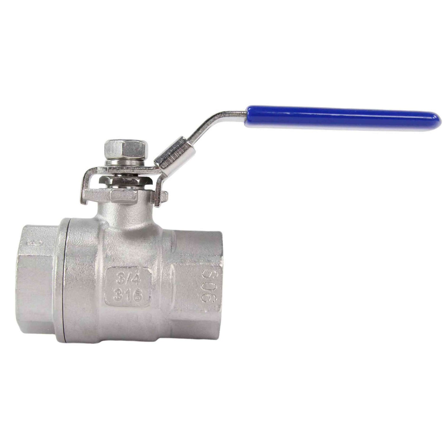 Stainless steel ball valve Elephant BV3232P(2pn)-FP-T-H full port, Threaded connection, with handle