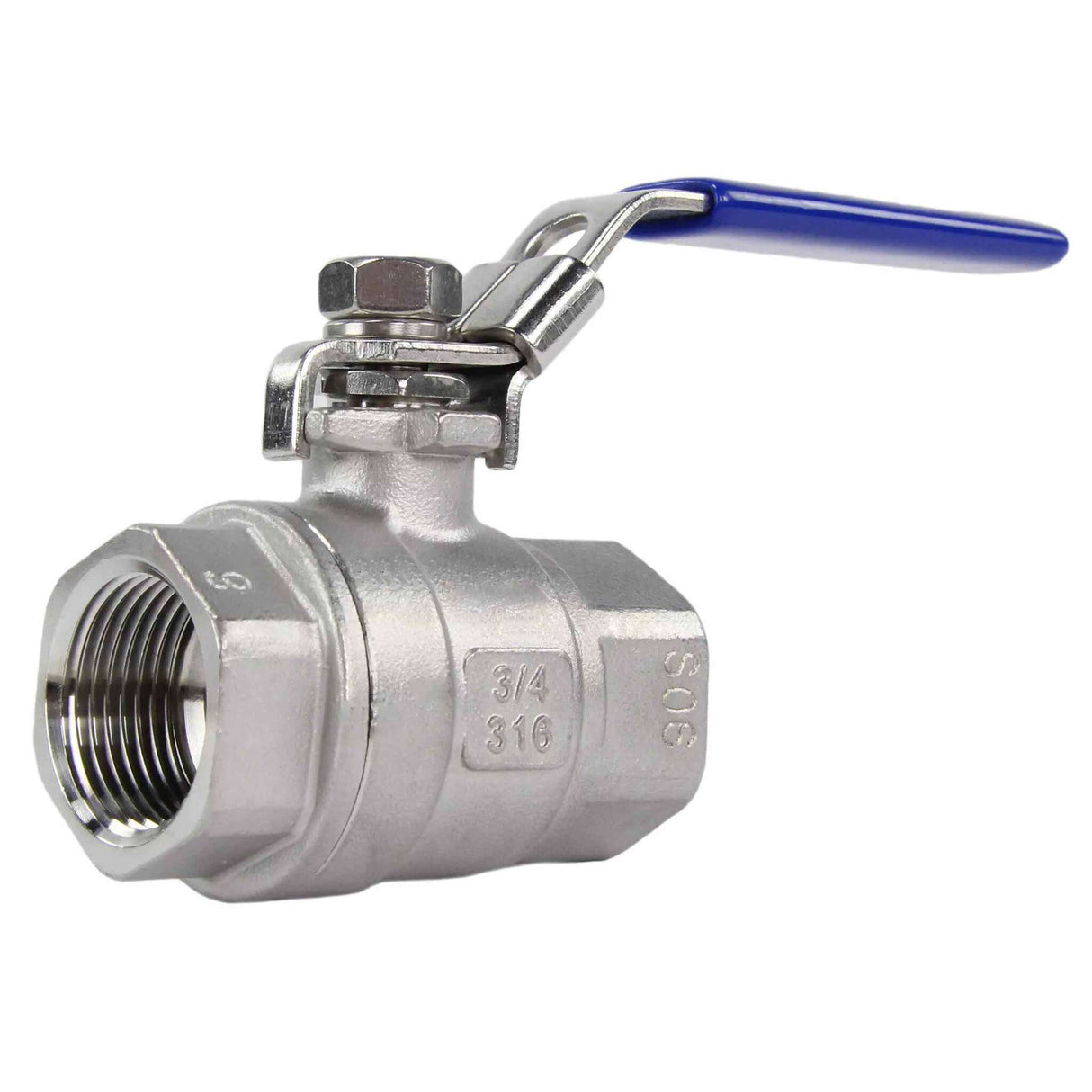 Stainless steel ball valve Elephant BV3232P(2pn)-FP-T-H full port, Threaded connection, with handle