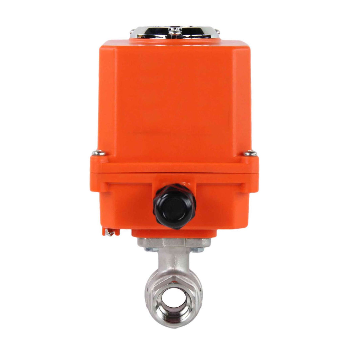 Stainless steel ball valve Elephant BVMP.316.230-ISO 63 bar, body material - stainless steel AISI 316, ball material - stainless steel AISI 316, seal - PTFE, threaded, quarter-turn electric actuator Elephant-110/220В