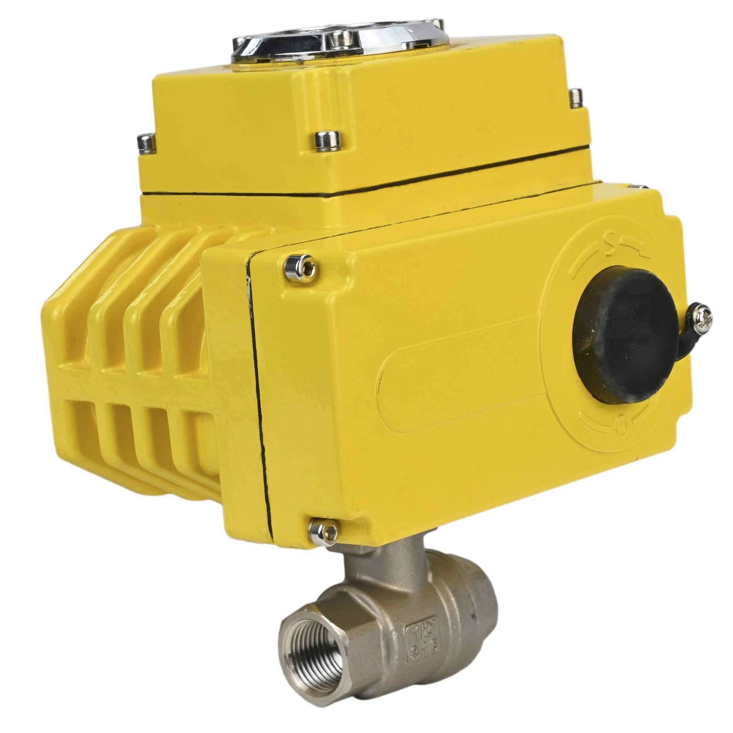 Stainless steel ball valve Elephant BVMP,316,230-ISO 63 bar SS316 threaded, quarter-turn electric actuator Elephant-003 24 V