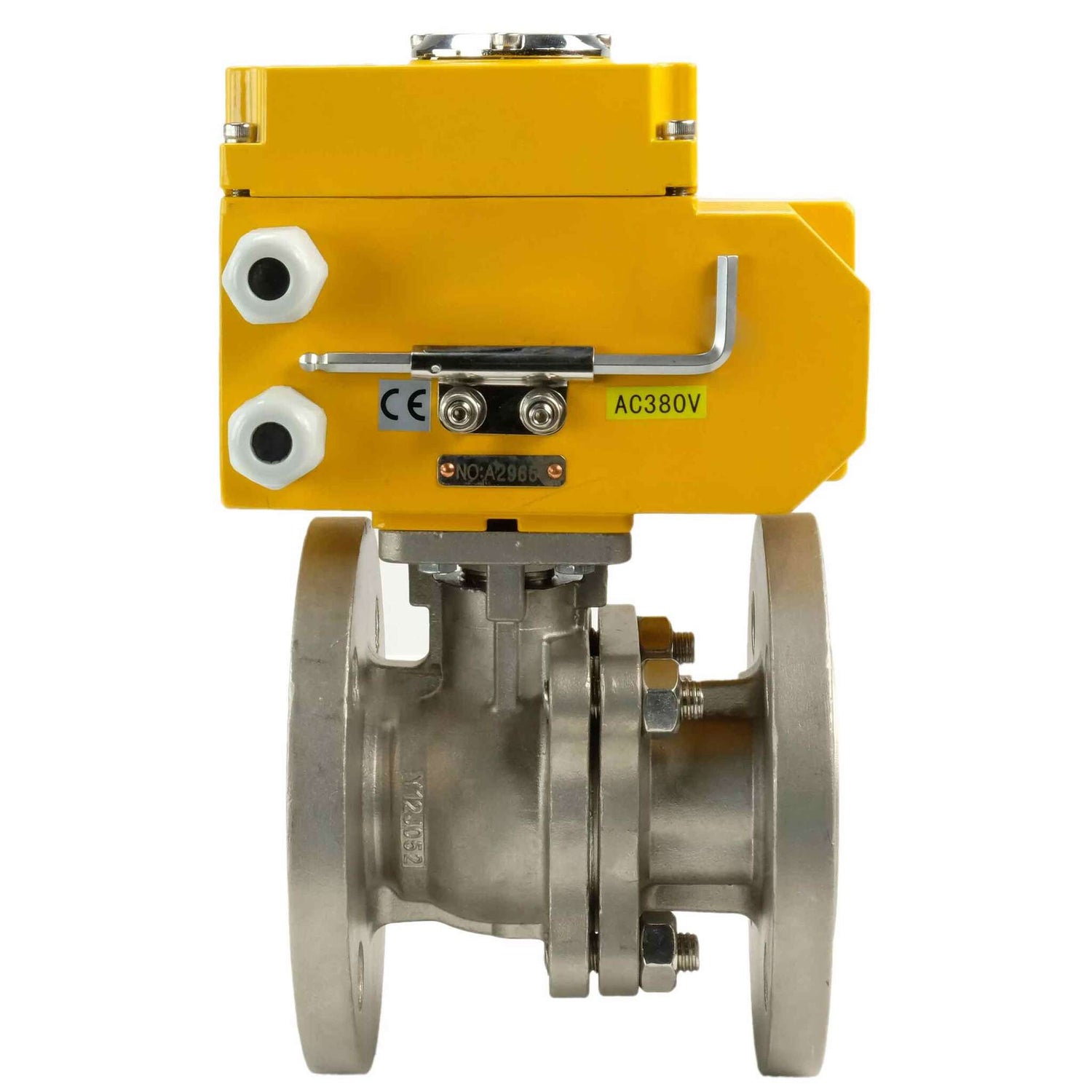 Stainless steel ball valve Elephant kchfp-elephant-380v, body material - stainless steel AISI 316, ball material - stainless steel AISI 316, seal - PTFE, electric actuator operated