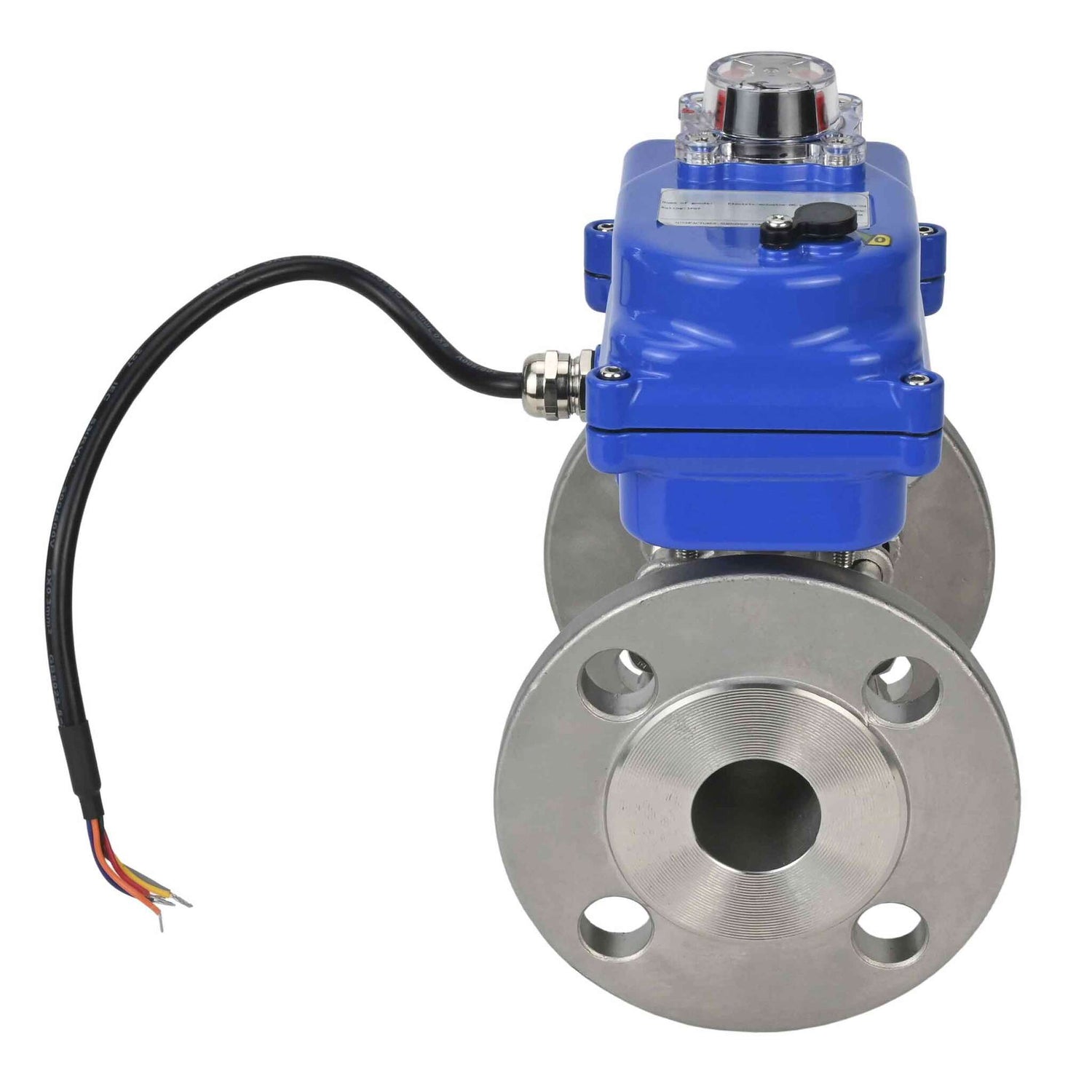 Stainless steel ball valve Elephant ksfpt-304-180-12v, body material - stainless steel AISI 304, ball material - stainless steel AISI 304, seal - PTFE, electric actuator operated