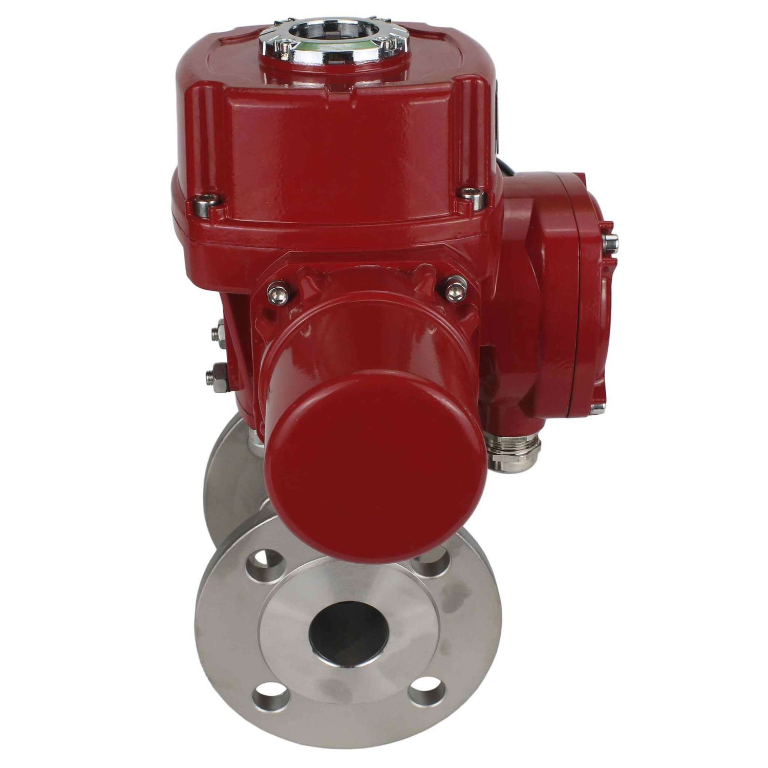 Stainless steel ball valve Elephant BVFP.316.200 16 bar body material - stainless steel AISI 316, flanged, full port, with quater-turn electric actuator Elephant QT-W (M) EX 220V