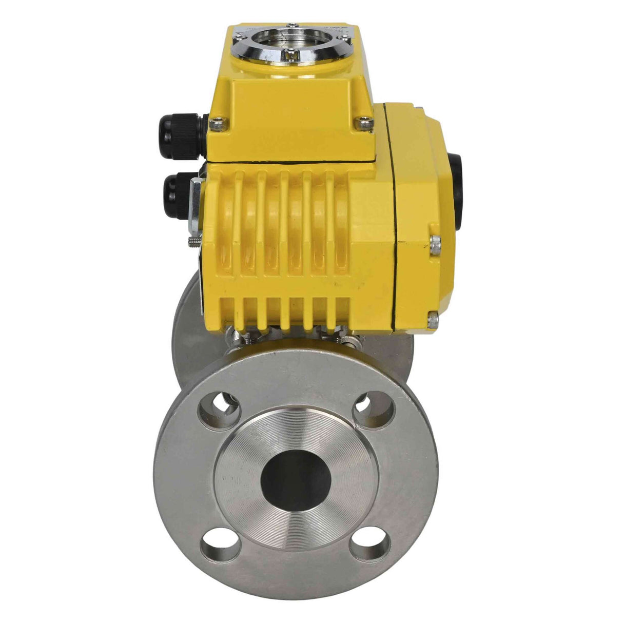 Stainless steel ball valve Elephant ksfpt-316-180-380v, body material - stainless steel AISI 316, ball material - stainless steel AISI 316, seal - PTFE, electric actuator operated