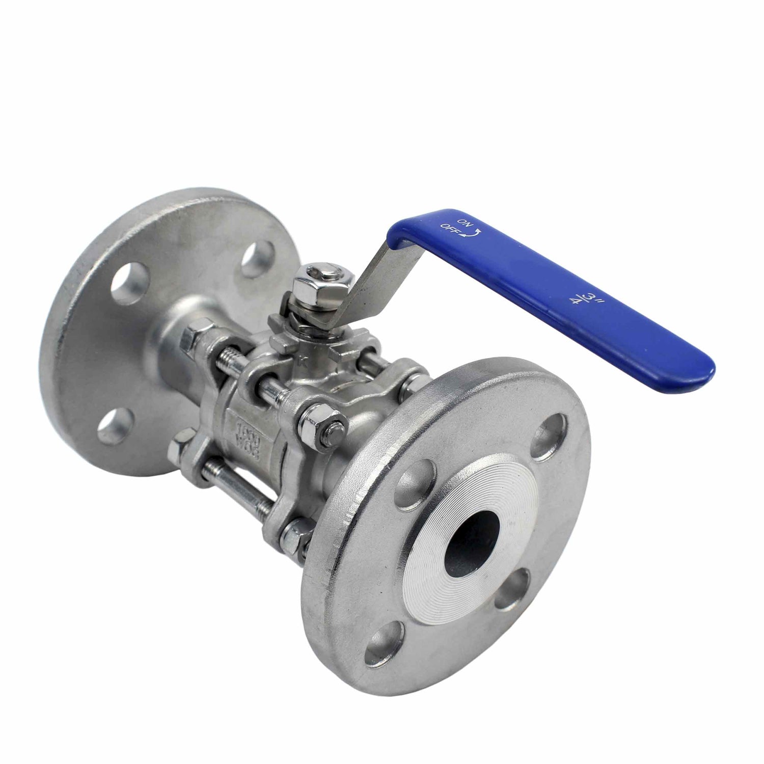 Stainless steel ball valve Elephant BV.F.Fp.T.316.180 40 bar, SS316, full port, flanged connection, with handle