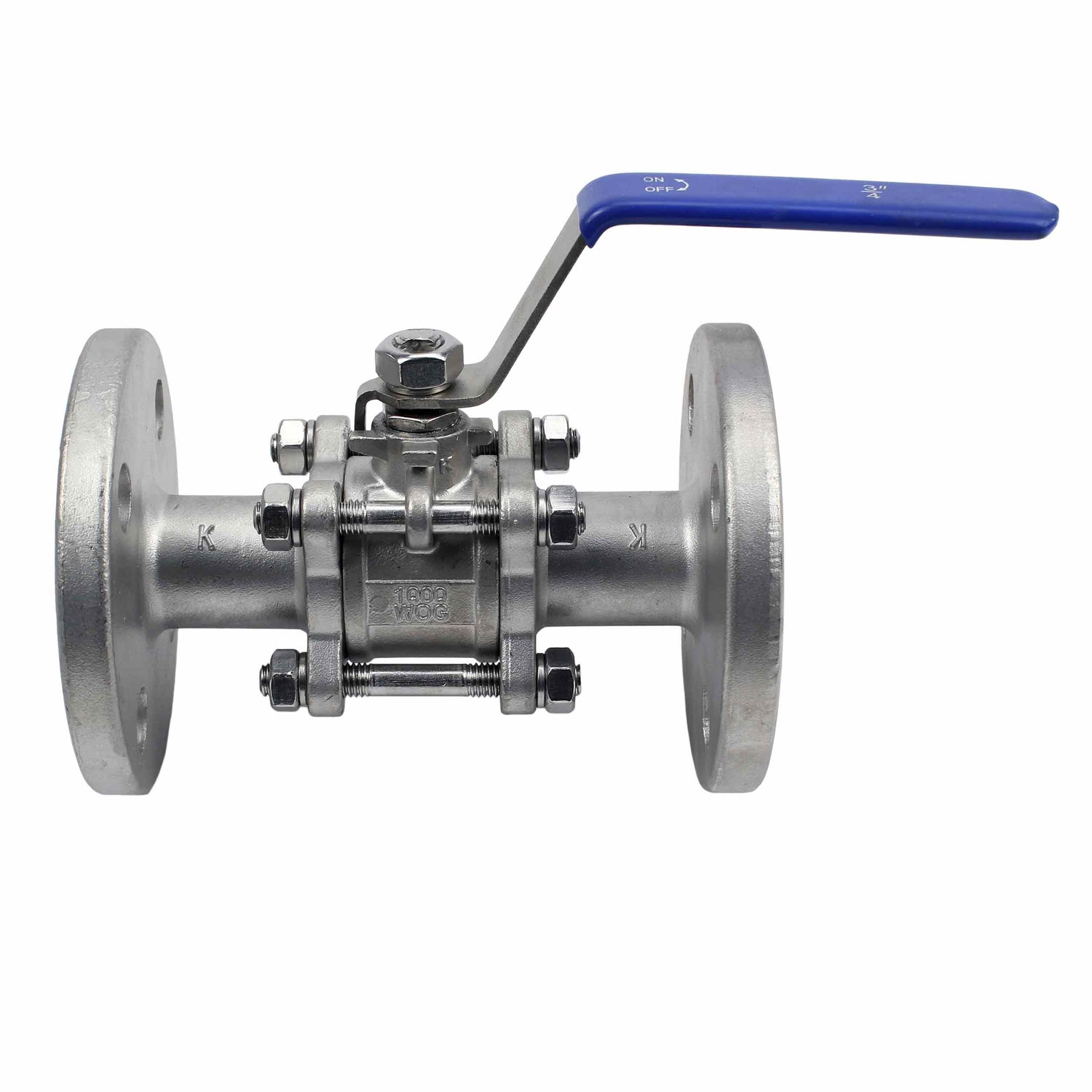 Stainless steel ball valve Elephant BV.F.Fp.T.316.180 40 bar, SS316, full port, flanged connection, with handle
