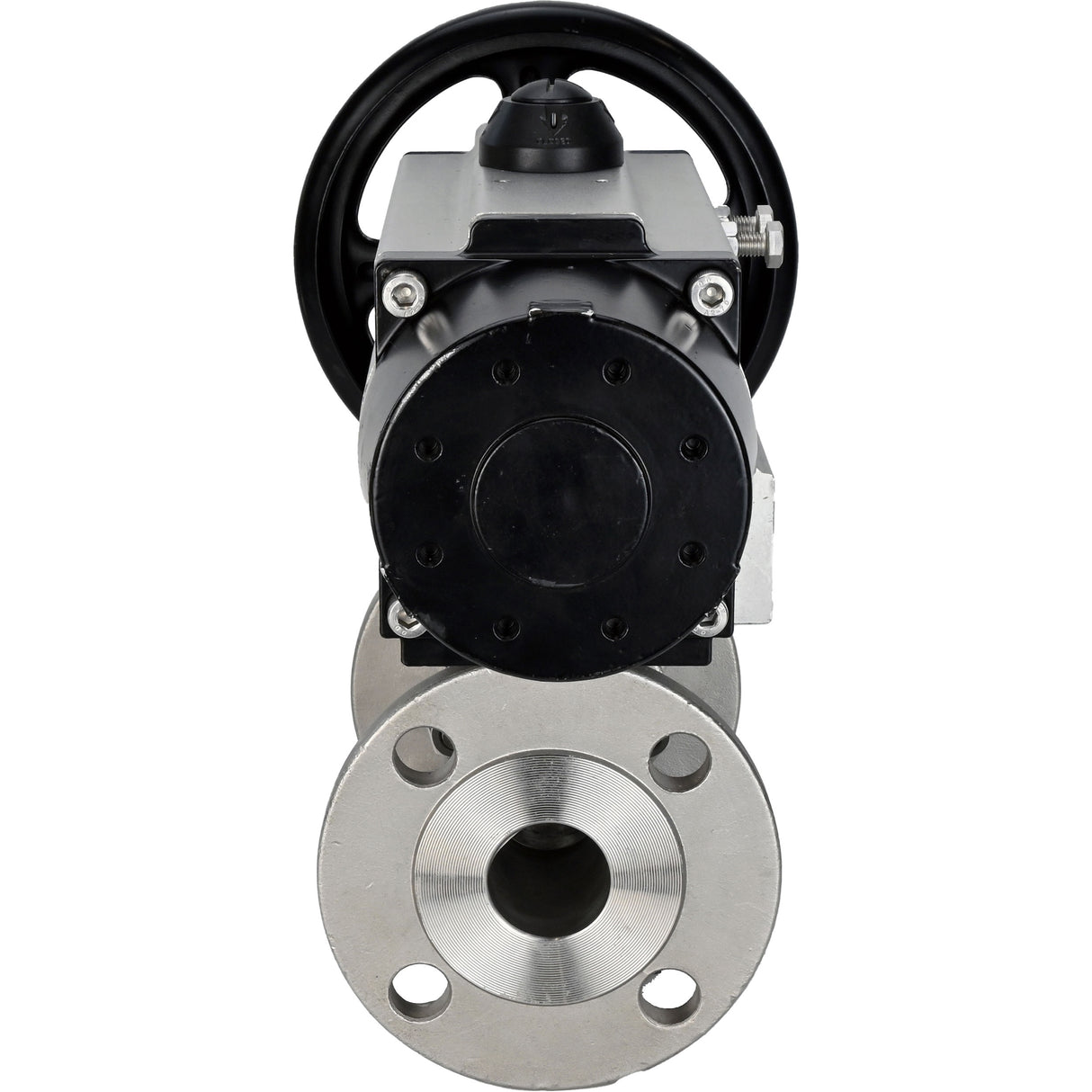 Ball valves Elephant BV3131P(3pc)-FP-F-ISO-H DN65-80 16 bar three-piece full bore flanged, body - stainless steel SS304, seal - PTFE, with pneumatic actuator Elephant PA-DA-105-1