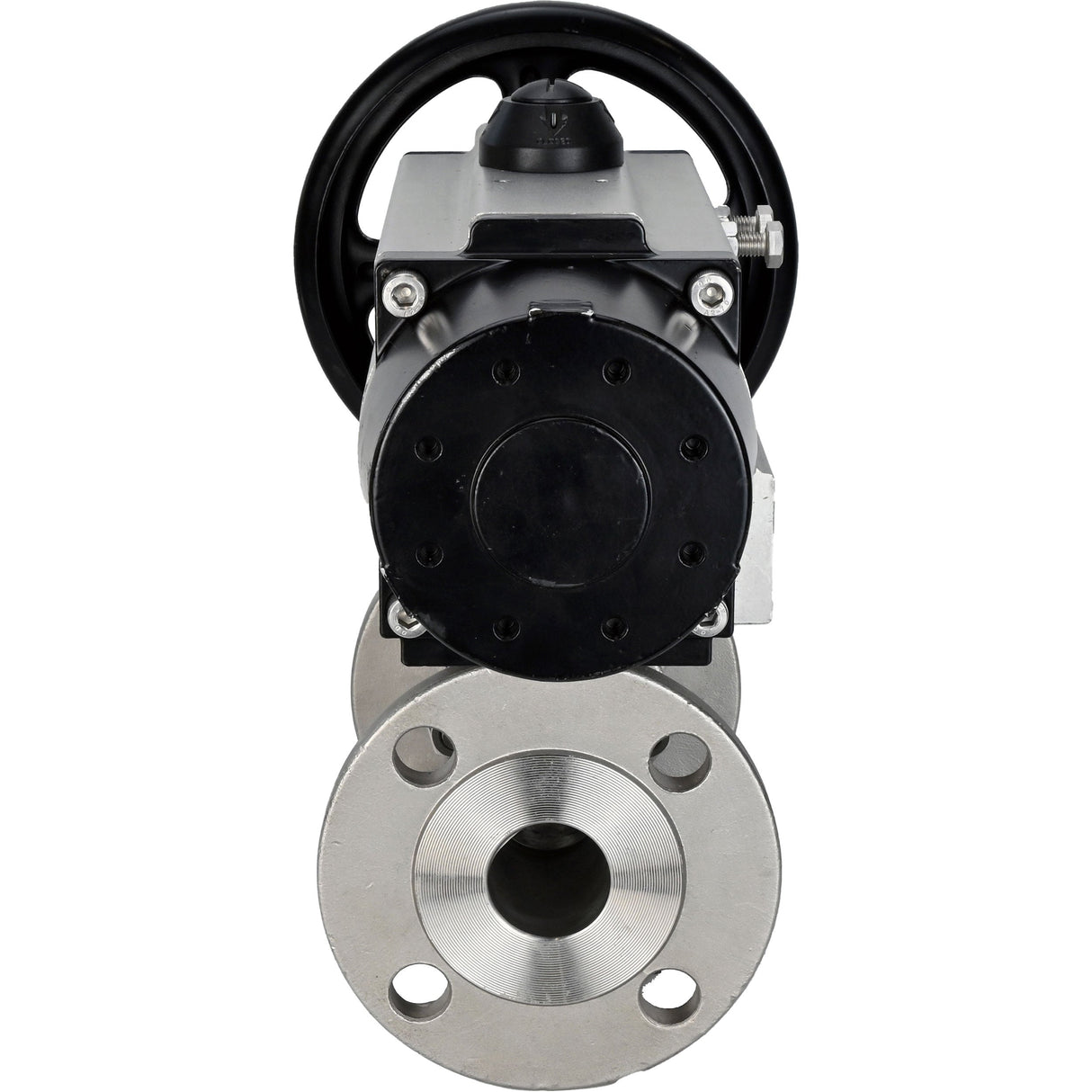 Ball valves Elephant BV3131P(3pc)-FP-F-ISO-H DN65-80 16 bar three-piece full bore flanged, body - stainless steel SS304, seal - PTFE, with pneumatic actuator Elephant PA-DA-105-1