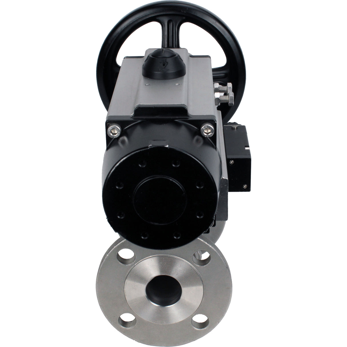 Ball valves Elephant BV3131P(3pc)-FP-F-ISO-H DN65-80 16 bar, three-piece full bore flanged, stainless steel SS304, seal - PTFE, with pneumatic actuator PA-DA-105-1 double acting, with pneumatic distributor 4M310-08 NAMUR 220V