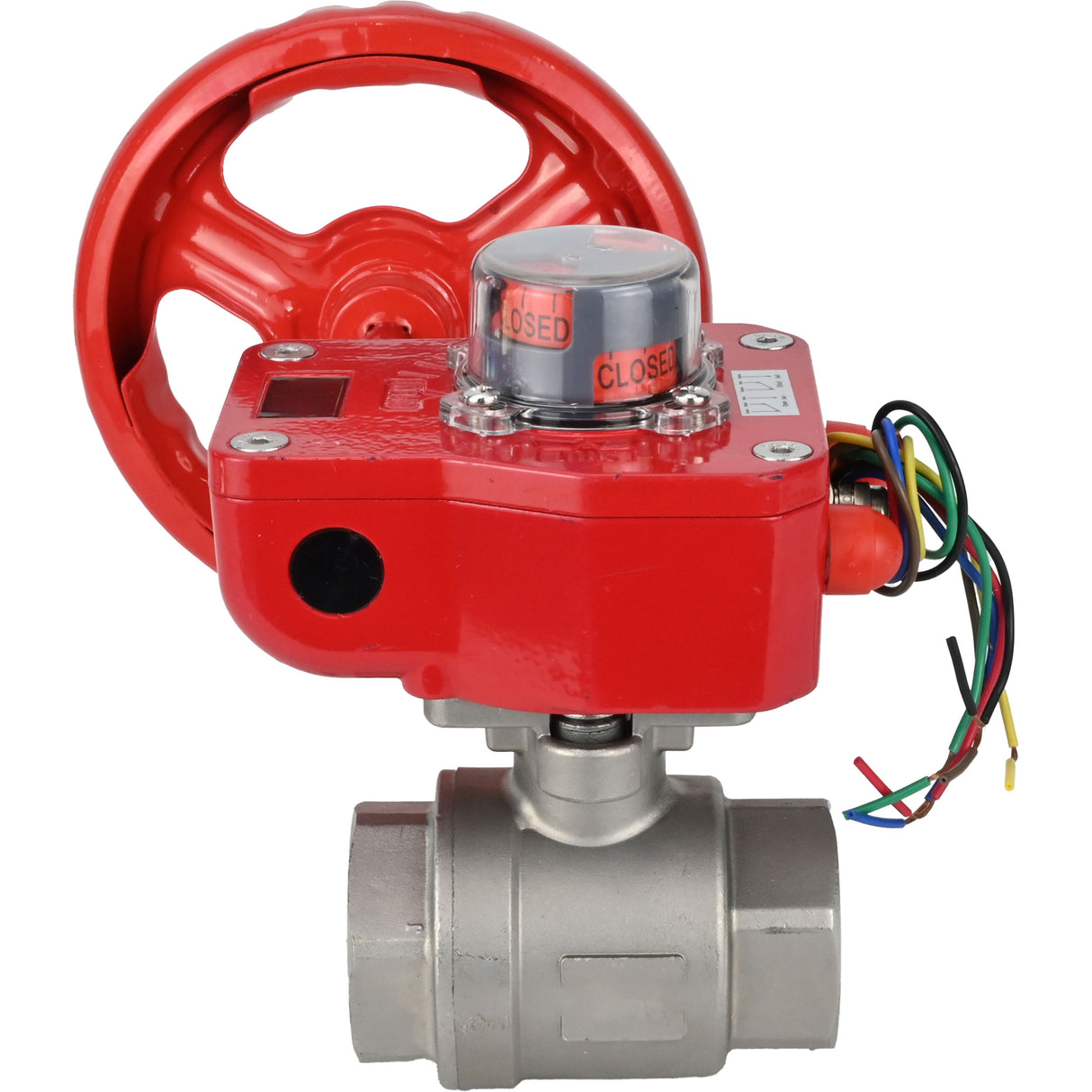 Stainless steel ball valve Elephant kshmp316-elephant-hgbf, body material - stainless steel AISI 316, ball material - stainless steel AISI 316, seal - PTFE, gear operated