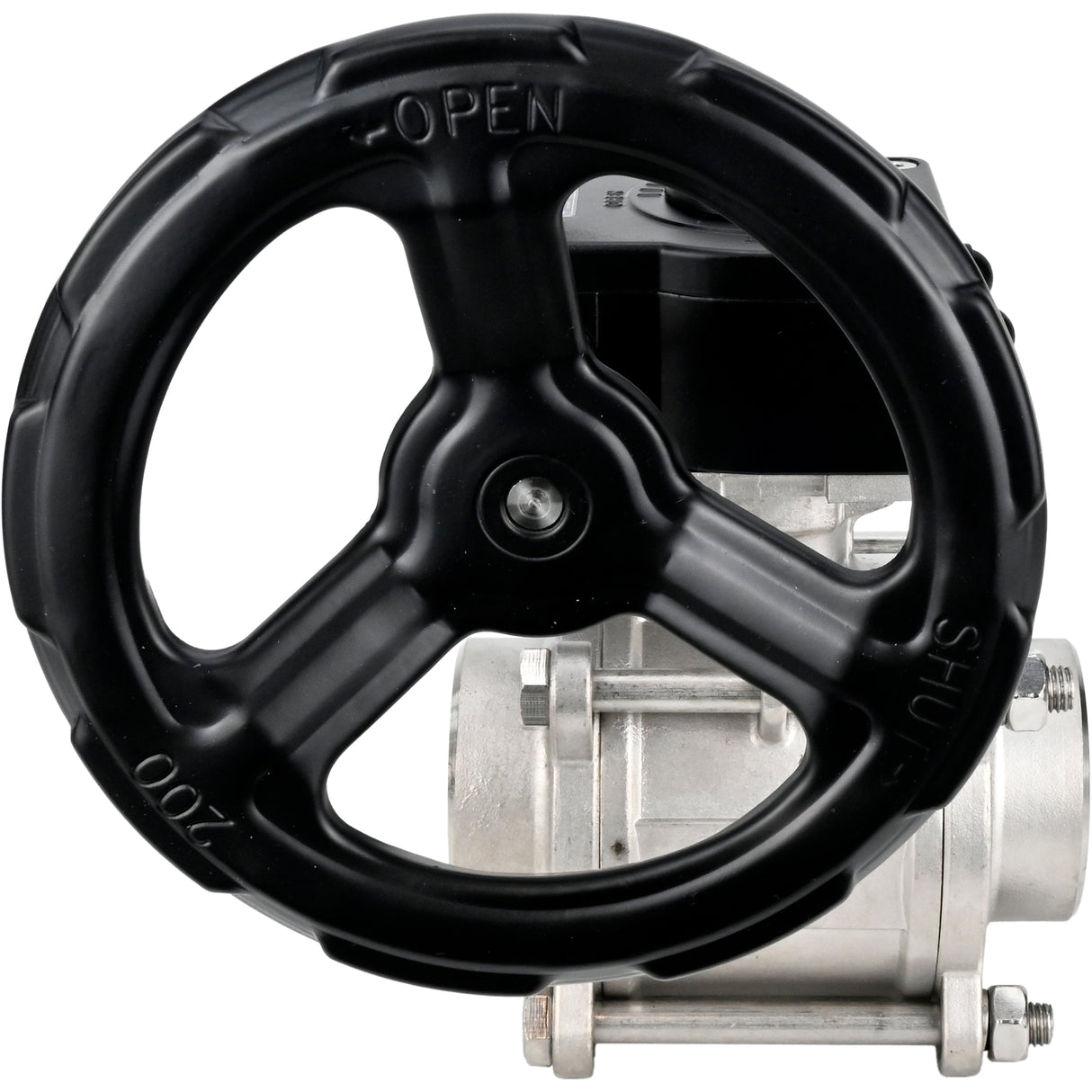 Stainless steel ball valve Elephant kshpp-316200-iso_ham, body material - stainless steel AISI 316, ball material - stainless steel AISI 316, seal - PTFE, handle operated