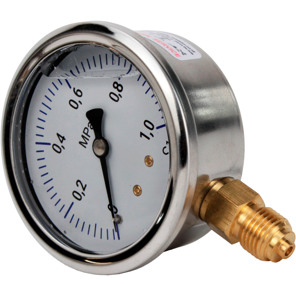 Manometers vibration-resistant Elephant MB-311-R1, radial, stainless steel 304, accuracy class 1