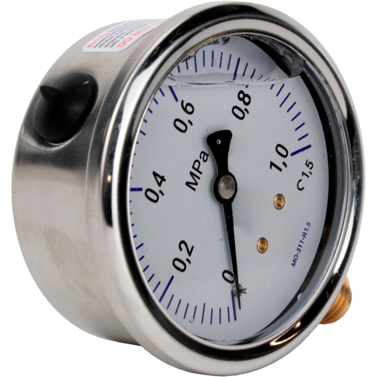 Manometers vibration-resistant Elephant MB-311-R1, radial, stainless steel 304, accuracy class 1
