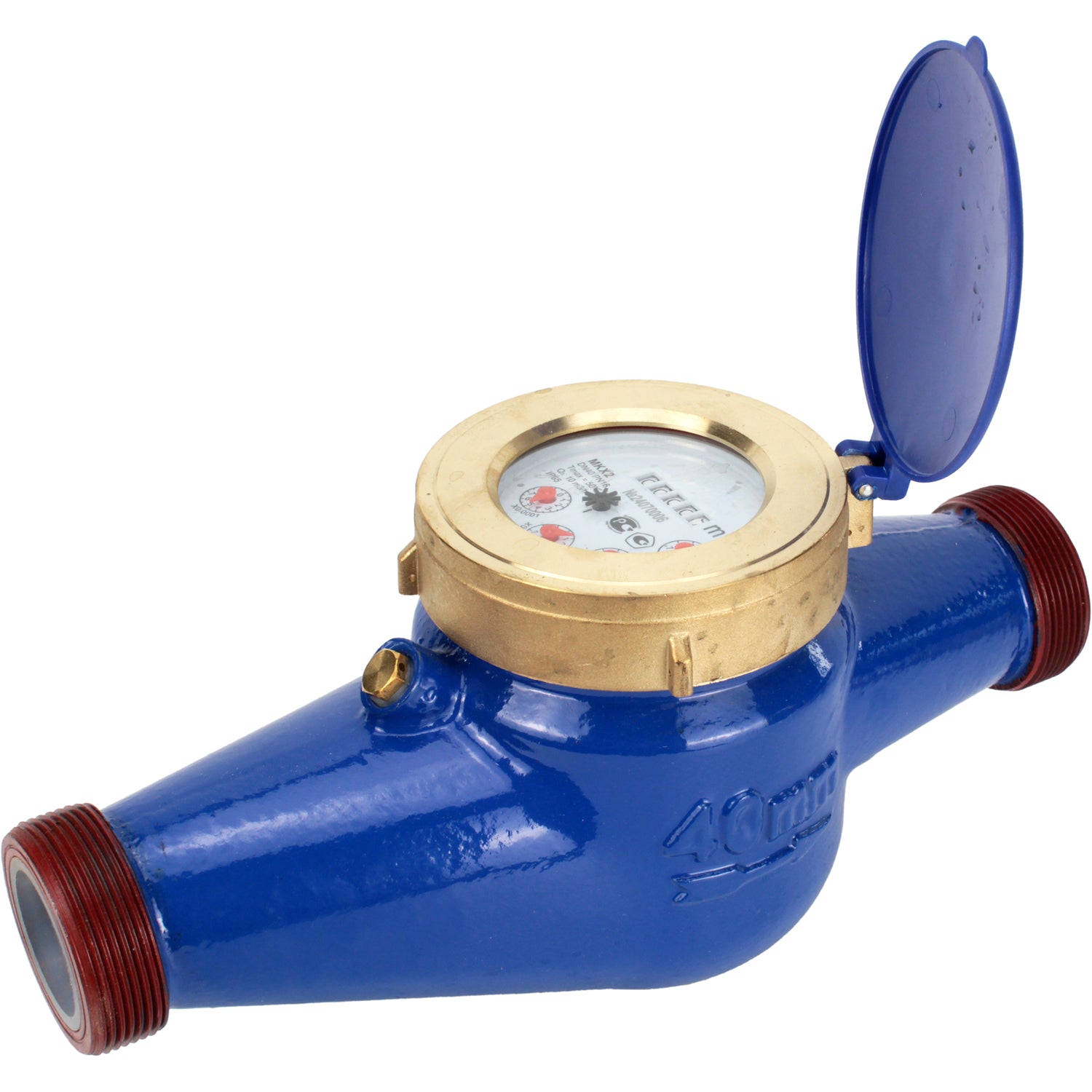 Cold water meters Elephant MKX2 winged, non-volatile, multi-jet, cast iron, threaded
