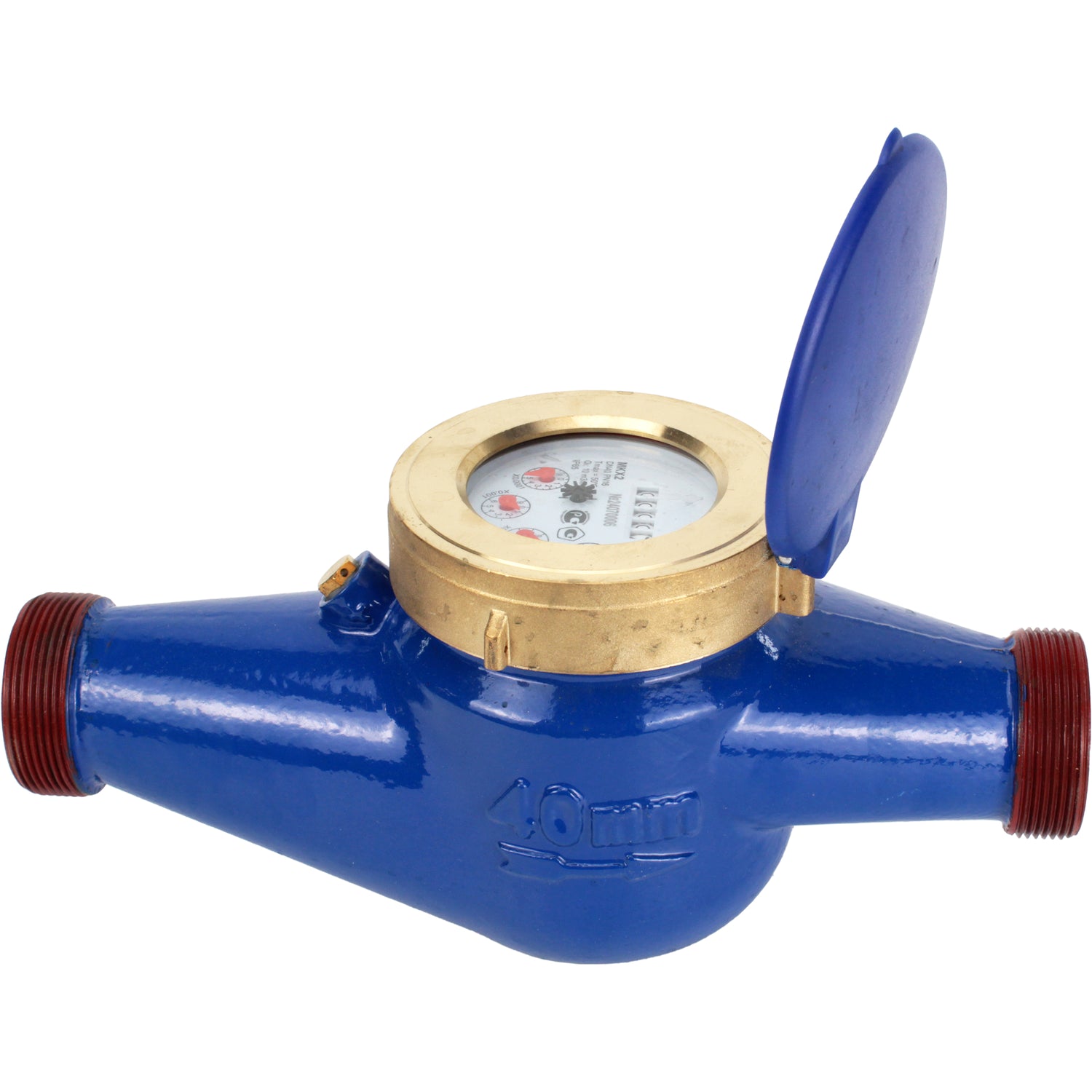 Cold water meters Elephant MKX2 winged, non-volatile, multi-jet, cast iron, threaded