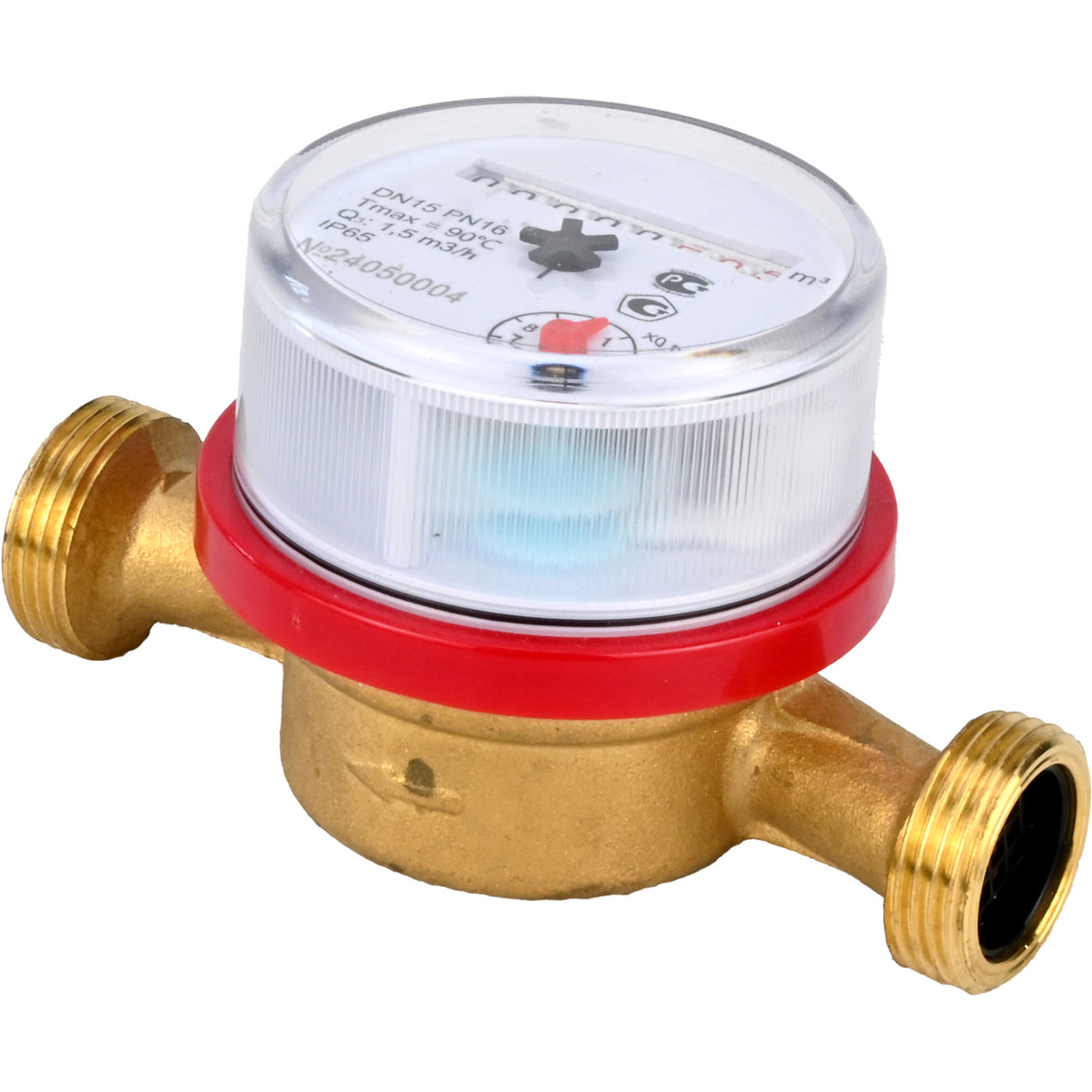 Water meters Elephant MKU1 universal, impeller, non-volatile, brass, threaded