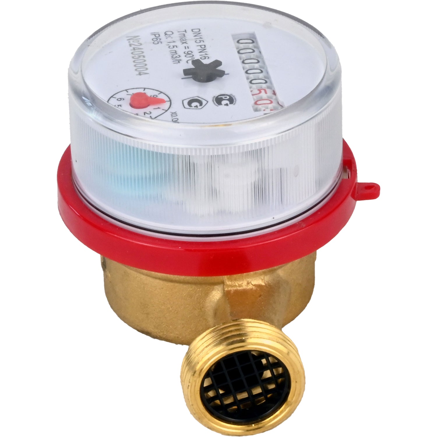 Water meters Elephant MKU1 universal, impeller, non-volatile, brass, threaded