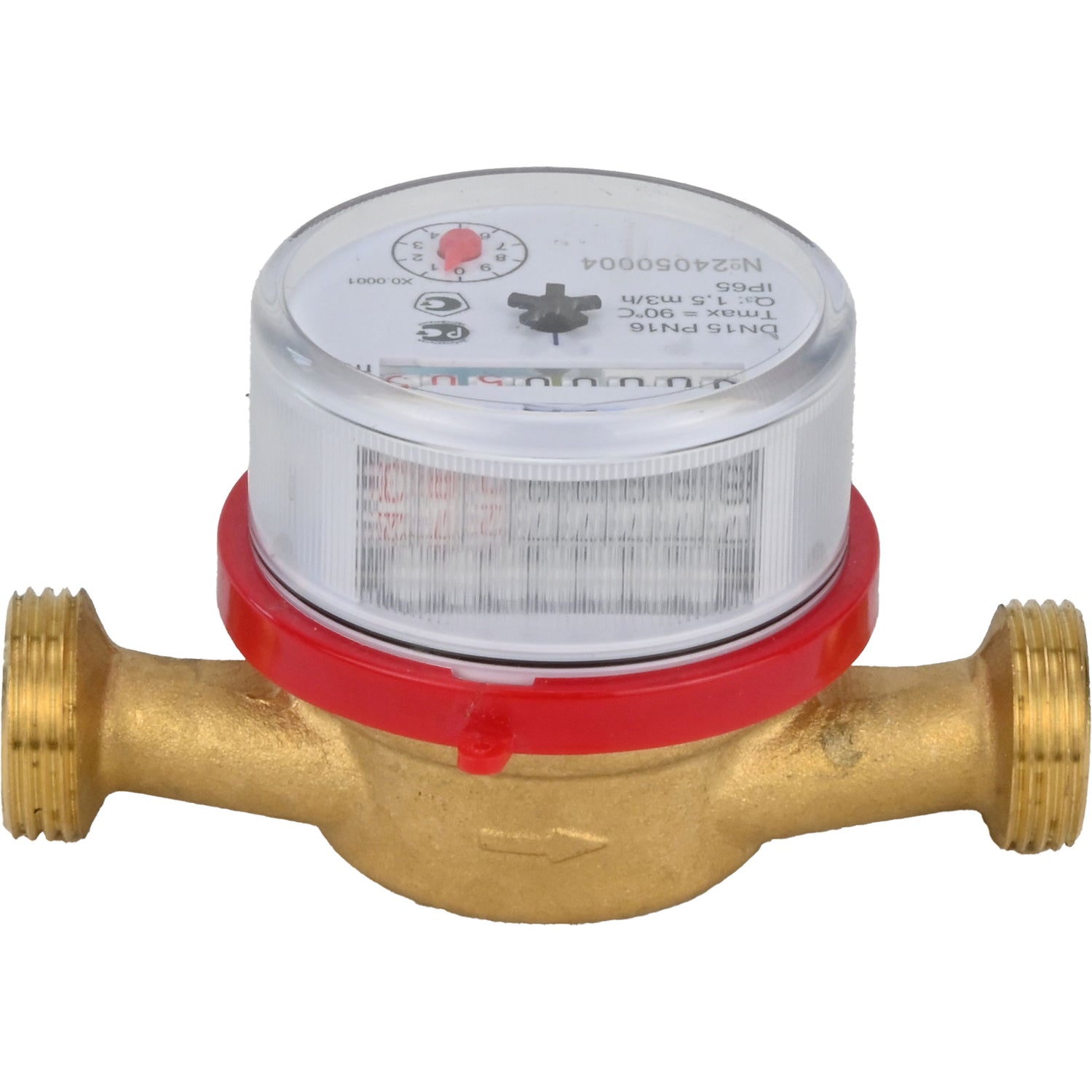 Water meters Elephant MKU1 universal, impeller, non-volatile, brass, threaded