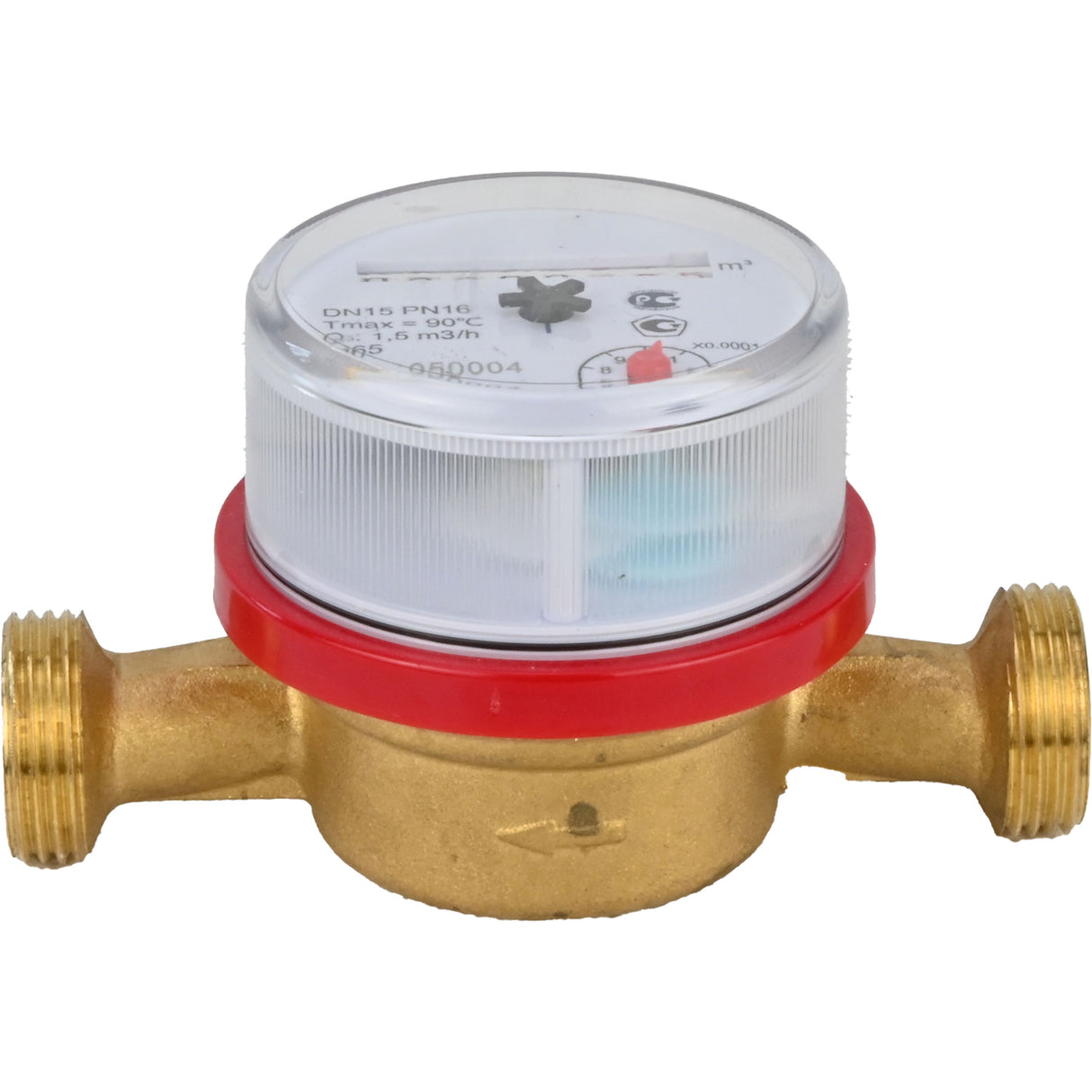 Water meters Elephant MKU1 universal, impeller, non-volatile, brass, threaded