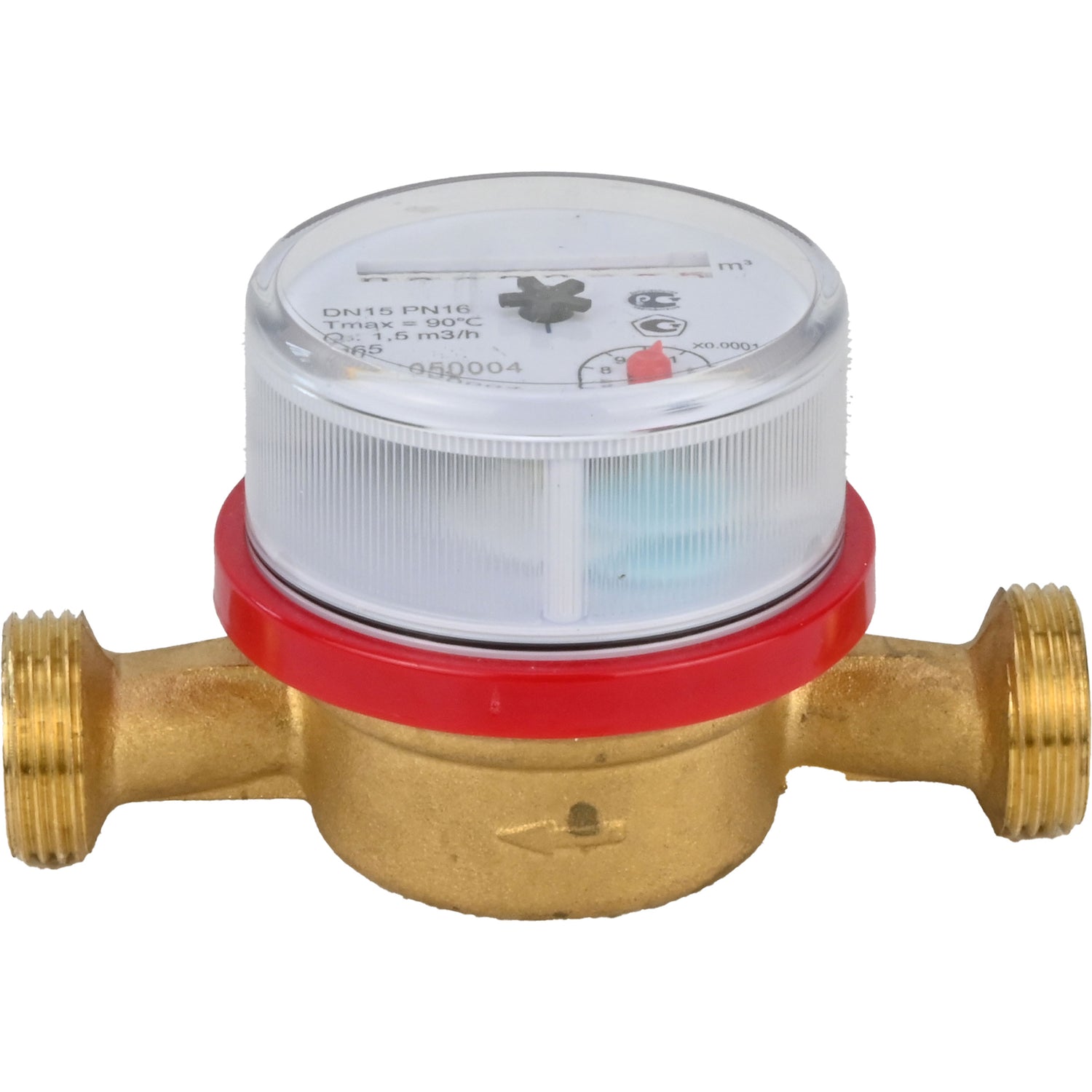 Water meters Elephant MKU1 universal, impeller, non-volatile, brass, threaded