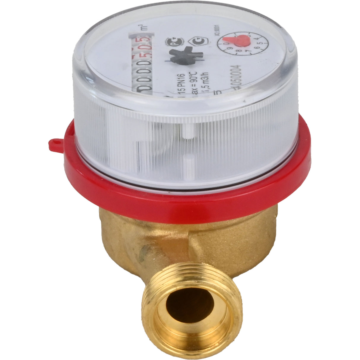 Water meters Elephant MKU1 universal, impeller, non-volatile, brass, threaded